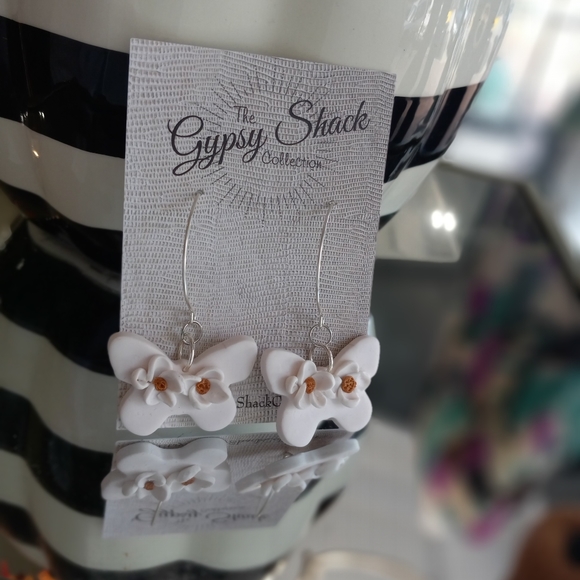 Handmade clay earrings - Picture 3 of 6